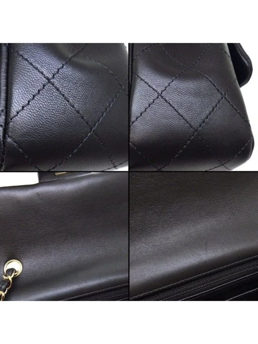Chanel Shoulder Bag Quilted 20 Mini Classic Onwards Black Lambskin